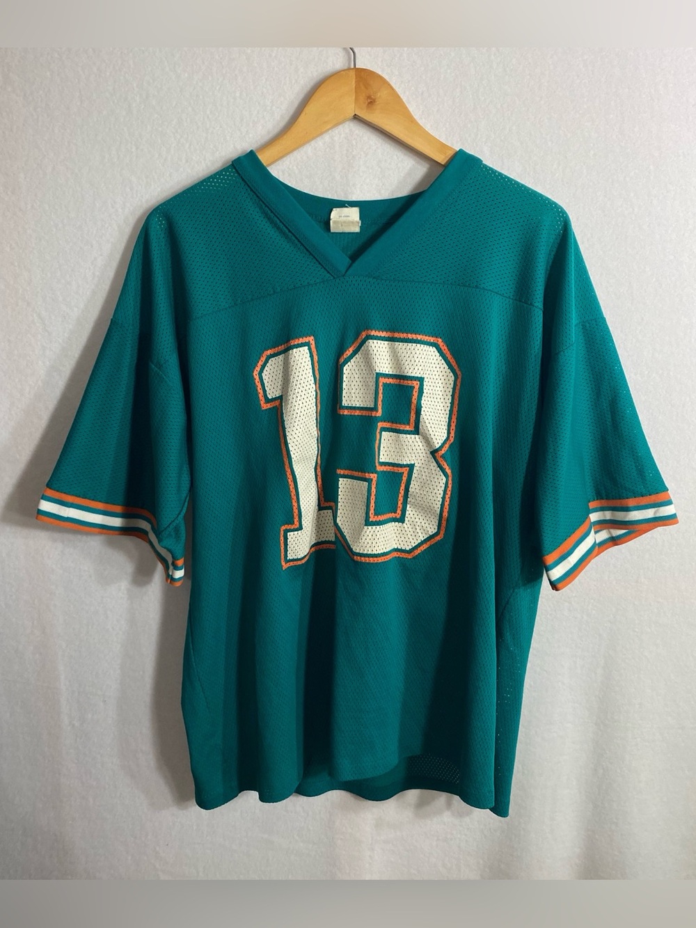 Competitor Rare Vtg NFL Miami Dolphins #13 Dan Marino Football Jersey Size XL